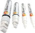 Drawing White Chalk Markers 4 Pack - Reversible Fine and Jumbo Tips 16mm - 10mm - 6mm - 3mm - Chalkboard Pens for Bistro Glass Windows, Office Sch...