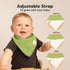 10-Pack Organic Baby Bandana Bibs - Organic Cotton Bandana Bibs for Boys, Girls - Super Absorbent Bandana Drool Bibs - Teething Bibs - Baby Bibs f...