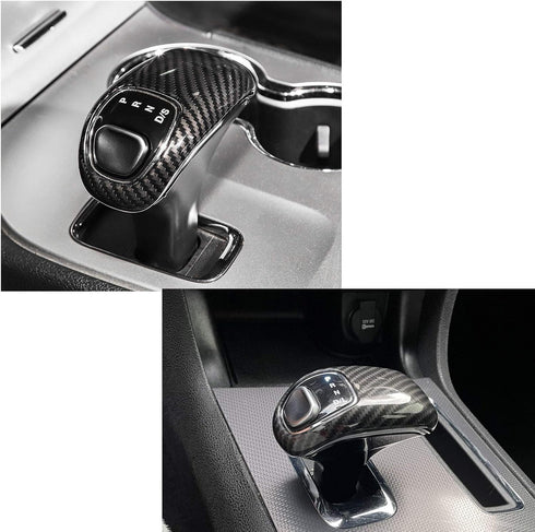 Gear Shift Knob Trim Shifter Cap for 2014 2015 Jeep Grand Cherokee, for 2012-2014 Chrysler 300C, ABS Carbon Fiber 1PC...