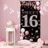 Sweet 16 Birthday Door Banner Backdrop, Happy 16th Birthday Decorations for Girls, Sweet Sixteen Door Cover Rose Gold, 16 Door Poster Sign Birthda...