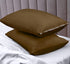 Utopia Bedding Waterproof Pillow Protector Zippered (2 Pack) Standard Mocha – Pillow Encasement 20 x 26 Inches...