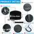 UNXMRFF 1 Pack Black Waterproof RV Hose Storage Bags with Drawstring Mesh Top, RV Utility Bag, Sewer Hose Bag, RV Camper Tools Accessories Bag for...