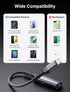JSAUX USB C to 3.5mm Headphone and Charger Adapter, 2-in-1 AUX Mic Jack with PD 60W Fast Charging,Compatible for Earphones iPhone 15 Pro Max/15 Pr...