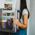 Magnetic Pencil Holder, Metal Strong Magnet Pen Cup Magnetic Marker Storage Basket Organizer to Hold Whiteboard Refrigerator Fridge Locker Accesso...