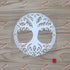 White 5'' Yggdrasil Tree of Life Decal Sticker Viking Odin Norse Norway Norwegian Roundel...