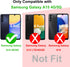 TENOC Phone Case for Samsung Galaxy A15 5G, Black Case Anti-Fingerprint Protective Bumper Matte Cover...