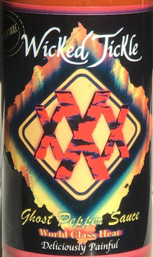 Ghost Pepper Hot Sauce Wicked Tickle XXX Chipotle Extra Hot World's Hottest Hot Sauce Gift Wax Sealed Wings...