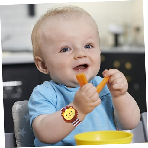 Toyvian 1pc Toy Wrist Lion Snap Bracelet Baby Musical Toy Bell Animal Wrist Rattle Xmas New Year Jingle Bell Toy Toys Baby Lion Wrist Rattle Plush...