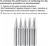 uxcell Lead-free Soldering Iron Tip Flat Edge 0.8D+1.2D+1.6D+2.4D+3.2D 4mmx41mm Replacements for Soldering Station 5Pcs...