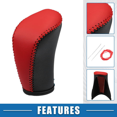 Gear Shift Lever Cover Interior Gear Shift Knob Trim for Nissan Altima Armada Frontier Kicks Sentra 2020-2023 Black Red...