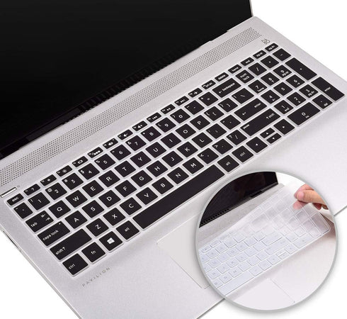 2 Pack Keyboard Cover for HP Laptop 15.6" 15-dw 15-dy 15-ef 15-da/db 15-bs/bw 15t 15z 15t-dy200 15t-dw300/HP Spectre x360 15t eb0043dx/HP Envy 17 ...