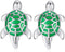 HONEY BEAR Sea Tortoise Turtle Cufflinks for Mens Stainless Steel Wedding Gift...