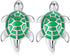 HONEY BEAR Sea Tortoise Turtle Cufflinks for Mens Stainless Steel Wedding Gift...