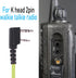 Walkie Talkie Earpiece with Mic, 2Pin 2.5mm&3.5mm Single Wire Headphone Universal Walkie Talkie Headset Suitable for K Head 2pin walkie Talkie Rad...