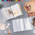 80Pages/ 2Set A6 Clear Stamps Storage Embossing Folder Storage Photo Storage Album Seal Bags Storage Keeper Cards Folder Storage Bag for DIY Scrap...