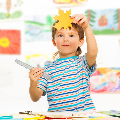 3 Pieces 8.4 Inches Irregular Edges Ruler Deckle Edges Ruler Measuring Embossing Cutting Dies Paper Tearing Ruler for Card Making Scrapbooking Cra...