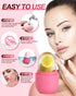 Ice Roller for Face & Eye, Beauty Facial Ice Holder Mold Face Puffiness Relief Massage Skin Care Tools for Brighten Lubricate Shrink Pores Remove ...