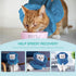 Cat Recovery Collar, Soft Adjustable Cat Cone Alternative, Lightweight Waterproof Fasteners Collars for Cats Kittens Puppies, After Surgery Stop L...