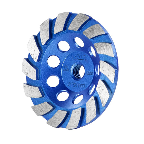 SALI 4.5 Inch Concrete Grinding Wheels 14 Turbo Diamond Segments 5/8-11 Arbor Diamond Grinding Wheel Fit for Paint, Epoxy, Mastic, Coating Removal...
