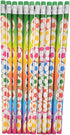 Fun Soccer Ball Print Colorful Pencils with Eraser Top (7.5" Standard size) Euro Football Design. #2 Lead. Unsharpened. Made of Wood. (24)...