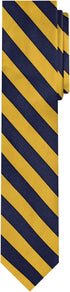 Jacob Alexander Stripe Woven Men's Slim 2.75" College Striped Tie...