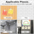 60 Pieces Plastic Self-Adhesive Clips Clear Wall Tapestry Clip Small Hanging Spring Sticky Clips for Photo Posters Document Paperwork Flag Home Of...