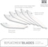 OUTDOOR EDGE 3.5" RazorSafe Replacement Knife Blades, 6 Pieces...