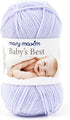 Mary Maxim Baby’s Best Lavender Yarn for Crocheting and Knitting, Lightweight Size 2 Yarn for Baby Blankets, Afghans and Clothing, Soft Acrylic Ny...