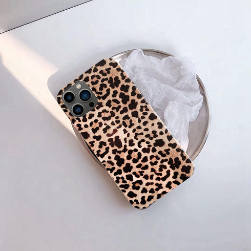 Leopard Cheetah Print Phone Case for iPhone 12 Pro Max 6.7'' Cool Girly Design Soft Flexible Protective Luxury Rubber Gel Back Cover Brown...