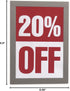 Durable Duraframe Self Adhesive Magnetic Sign Holder in Half Letter-Size 5.5" x 8.5" Inches - Silver Frame - Pack of 2...