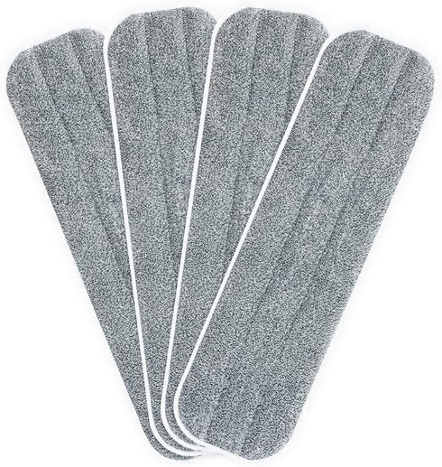 Replacement Microfiber Mop Pads - 18''x5'' Wet Dry Floor Cleaning Pad Compatible with Bona Floor Care System, Reusable Mop Refill Fits 17” to 18” ...