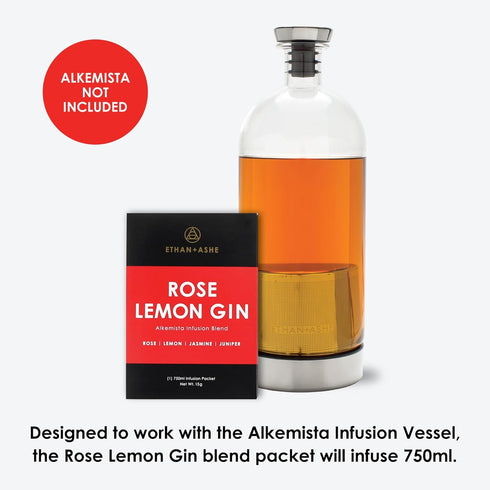 Ethan + Ashe ROSE LEMON GIN Alcohol Infusion Blend...
