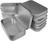 6 Pcs Metal Hinged Tin Box Container Mini Portable Small Storage Container Kit with Lid for Home Storage 3.7x2.3x0.8 Inch, Silver...