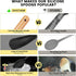 Large Silicone Cooking Spoons Set, Heat Resistant Big Serving Spoon, Nonstick Kitchen Long Spatula with Wooden Handle, Dishwasher Safe Cookware fo...