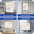 8.5" x 11" Dry Erase Board Removable Adhesive for Wall/Fridge, 4 Pack Nonwoven Foam White Erasable Sheet…...