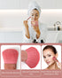 Travel Size Makeup Brushes Mini Set with Hard Case and Built-in Mirror, 5Pcs Small Cosmetic Brushes, On the Go Brush Travel Essentials kits for Wo...