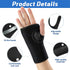 2 Pieces Carpal Tunnel Wrist Braces for Night Wrist Sleep Support Brace Wrist Splint Stabilizer and Hand Brace Cushioned to Help With Carpal Tunne...