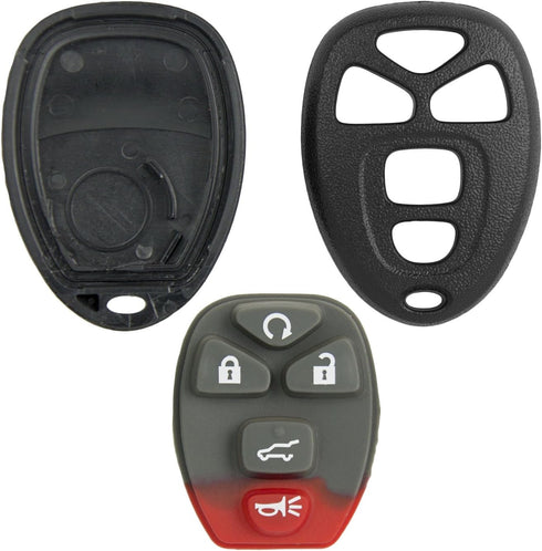 Keyless2Go Replacement for New Shell Case and 5 Button Pad for Remote Key Fob with FCC OUC60270 - Shell ONLY...