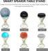 Smart Speaker Table Stand Decorative Holder for Echo Dot 3rd/4th/5th Gen, Echo 4th/5th Gen, Echo Glow, Apple Homepod Mini and Google Home Mini/Nes...
