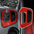 Voodonala for Challenger Gear Shift Panel Covers Decoration Trim Accessories for Dodge Challenger 2015-2022 (Red)...
