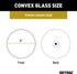610131 5-Inch Black Steel Center-Mount Convex Mirror Head, Universal Driver or Passenger Side...
