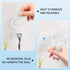 LUXEAR Suction Hooks, 2 Pack Razor Hooks Removable & Reusable Suction Shower Hook Waterproof Powerful Vacuum Suction Hanger for Towel Bathrobe Loo...
