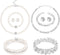 Glenmal 8 Pcs Pearl Jewelry Set for Women Faux Necklaces Earrings Bracelet Jewelry Set Imitation Long Tea Party Pearls Pearl Jewelry for Girls Cos...