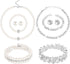 Glenmal 8 Pcs Pearl Jewelry Set for Women Faux Necklaces Earrings Bracelet Jewelry Set Imitation Long Tea Party Pearls Pearl Jewelry for Girls Cos...