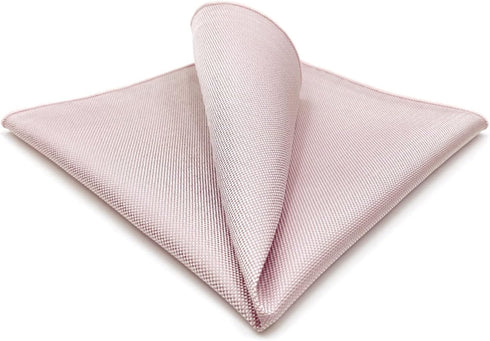 S&W SHLAX&WING Neckties for Men Colours Tie Blush Rose Gold Pink Solid Colors Matching Pocket Square...