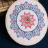 KISSBUTY Full Range of Embroidery Starter Kit with Pattern, Cross Stitch Kit Including Embroidery Fabricwith Floral Pattern, Bamboo Embroidery Hoo...