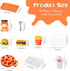 50 Pieces Dollhouse Miniature Fast Food Accessories Set Mixed Resin Food Drink Mini Hamburger Fries Juice Milk Bread Jam Cup Doll Kitchen Pretend ...