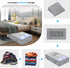 Onlyeasy Large Underbed Storage Bags Organizer Container (2 Pack) with 4 Handles and 2 Sturdy Zippers, Blankets Clothes Comforters Foldable Storag...