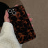 Tortoise Shell Retro Phone Case Compatible with iPhone 14 Pro Chic Amber Brown Leopard Stylish Classic Soft Slim Protective Cover for iPhone 14pro...