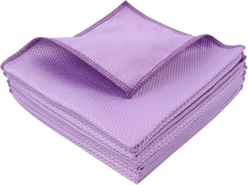 SINLAND Microfiber Glass Cleaning Cloth, Lint Free Cleaning Cloth for Cleaning Window, Car Windows, Mirrors, and Stainless Steel 16x16inch (6-Pack...